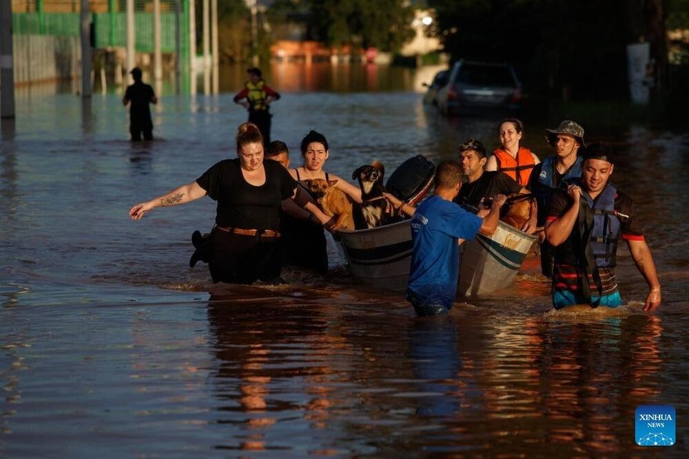 Death toll hits 75 from southern Brazil floods. Images | Claudia Martini/Xinhua