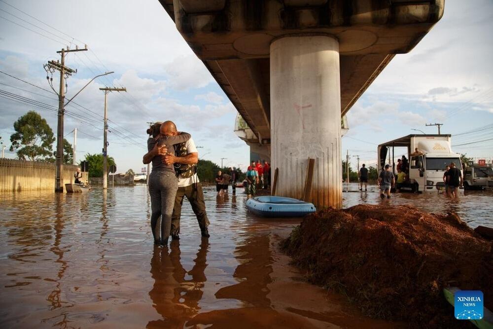 Death toll hits 75 from southern Brazil floods. Images | Claudia Martini/Xinhua