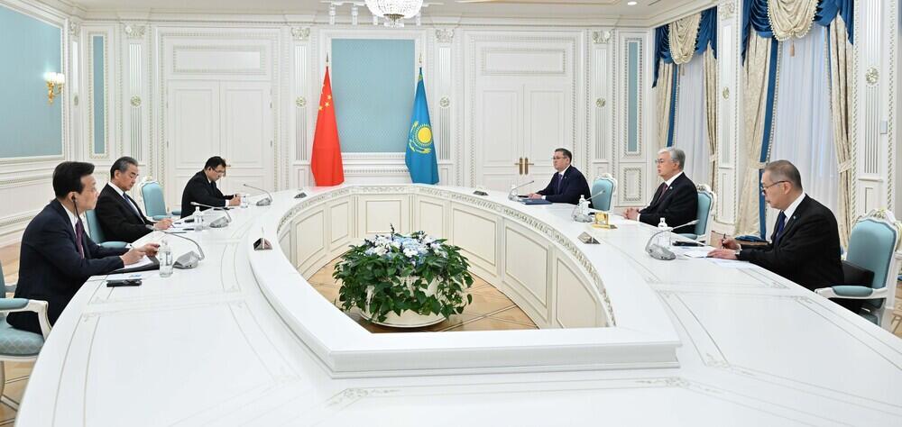 President Kassym-Jomart Tokayev receives Chinese FM Wang Yi