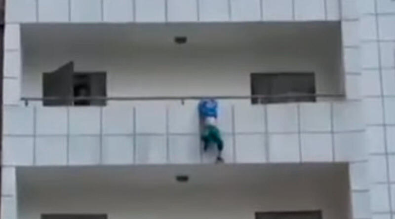 Teen in Astana saves 5-year-old boy dangling from fourth-floor balcony