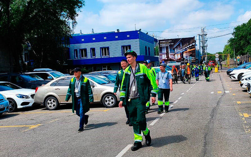 Алматыда ауқымды қалалық сейсмикалық жаттығу өтті. Сурет: Department of Emergency Situations of the city of Almaty