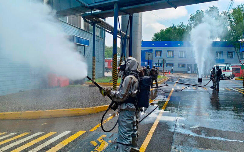 Алматыда ауқымды қалалық сейсмикалық жаттығу өтті. Сурет: Department of Emergency Situations of the city of Almaty