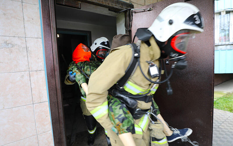 Алматыда ауқымды қалалық сейсмикалық жаттығу өтті. Сурет: Department of Emergency Situations of the city of Almaty