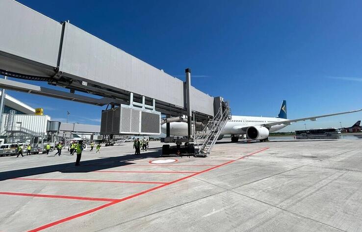 Новый терминал аэропорта Алматы обслужил первые рейсы
