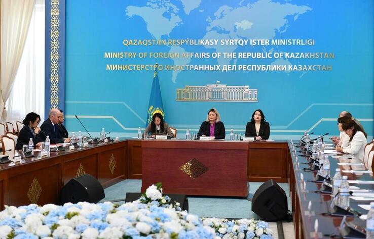 Issues of Gender Equality, Countering Domestic Violence and Human Trafficking were Discussed at Kazakh Foreign Ministry