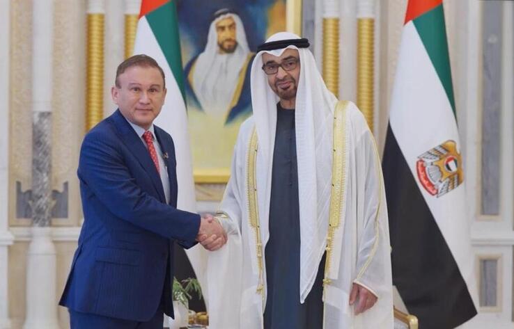 Kazakhstan Ambassador Presents Credentials to UAE President