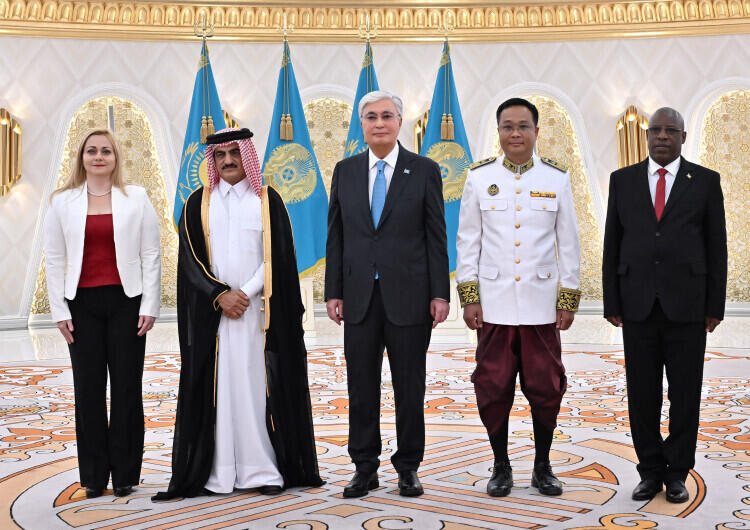 Kazakh President receives credentials from ambassadors of four countries