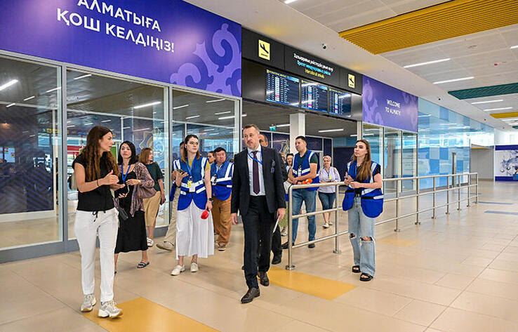 New international terminal of Almaty airport