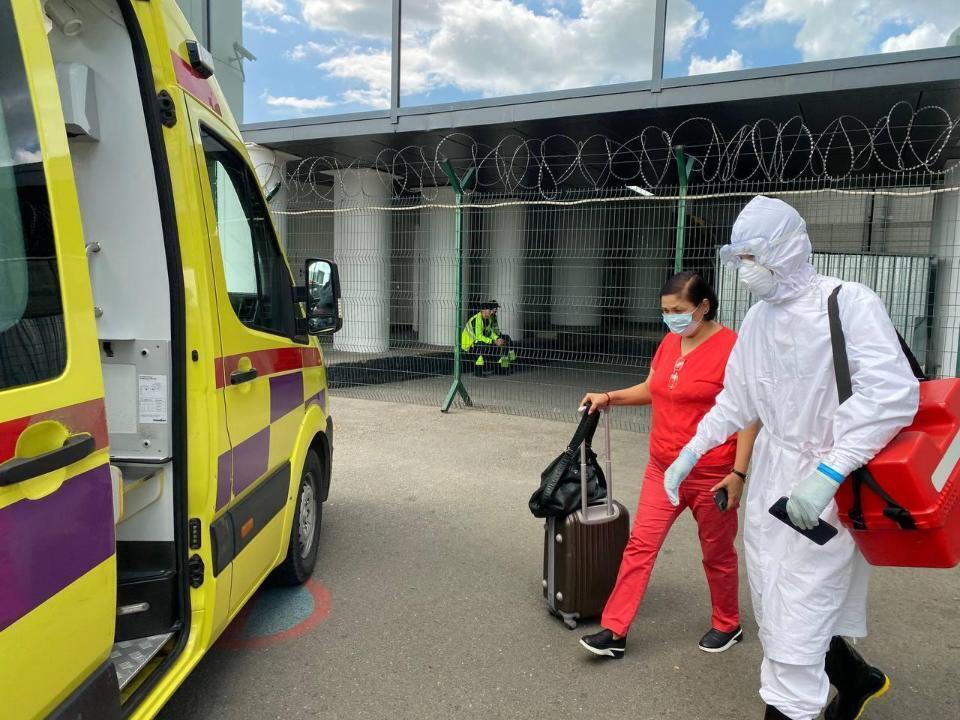 Әуежайларда маймыл шешегі жағдайына ден қоюға дайындық бойынша оқу-жаттығулар өткізілді