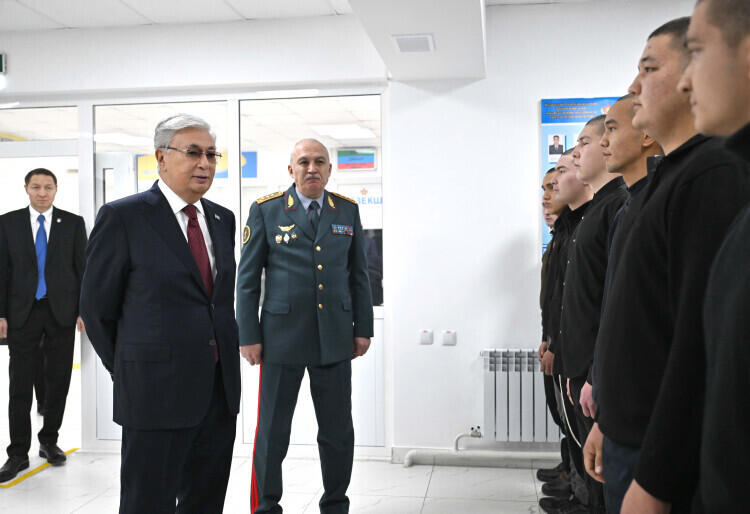 Tokayev makes visit to building of defense department of Zhetysu region's Karatal district