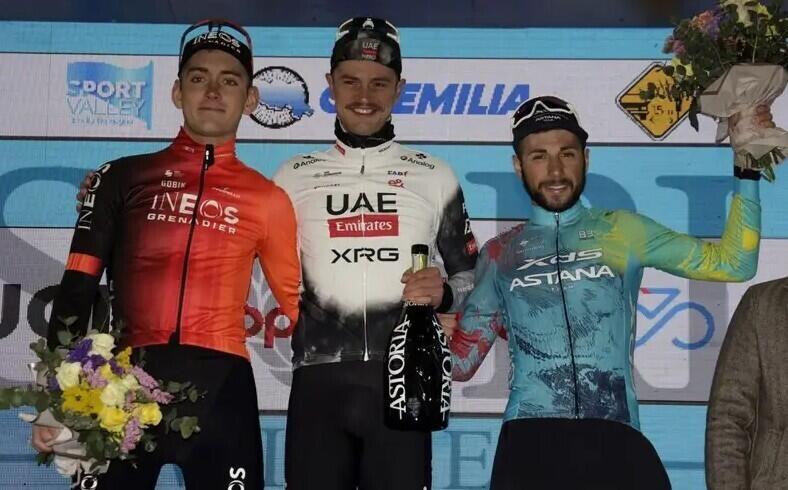 XDS Astana's Simone Velasco finishes 3rd at Coppi e Bartali stage 3