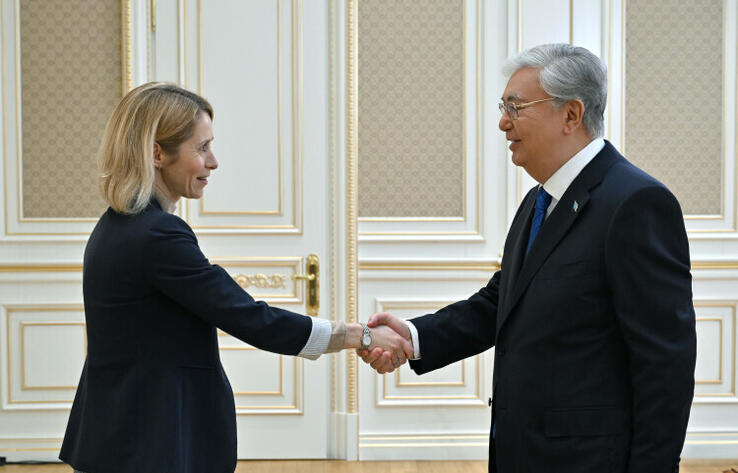 Kassym-Jomart Tokayev and Kaja Kallas debate international agenda issues