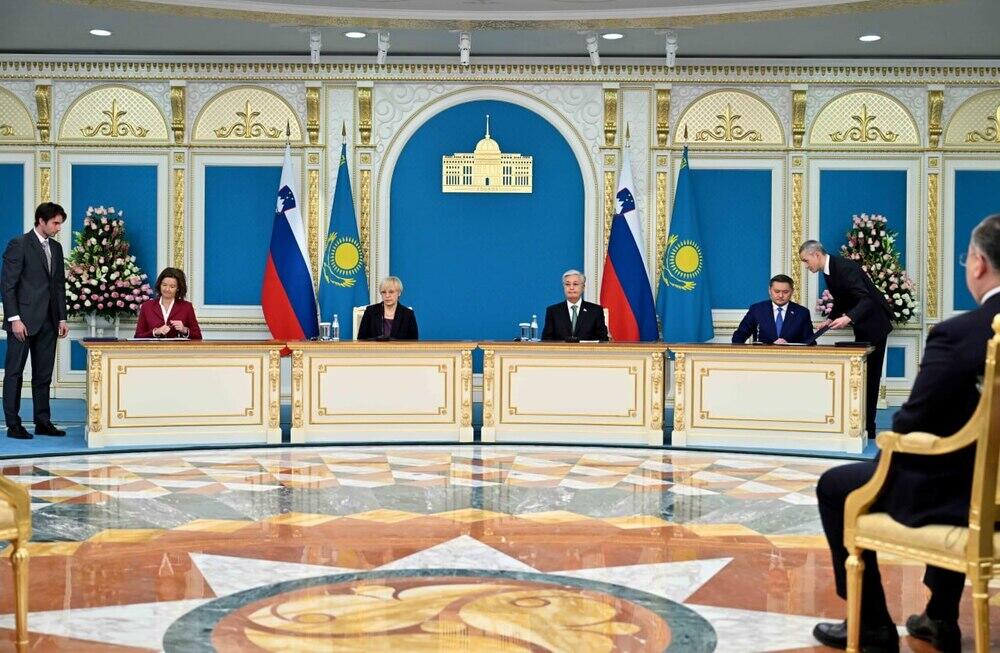 Presidents of Kazakhstan and Slovenia held talks in an expanded format
