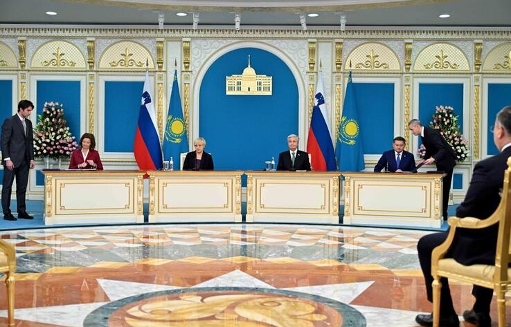 Presidents of Kazakhstan and Slovenia held talks in an expanded format
