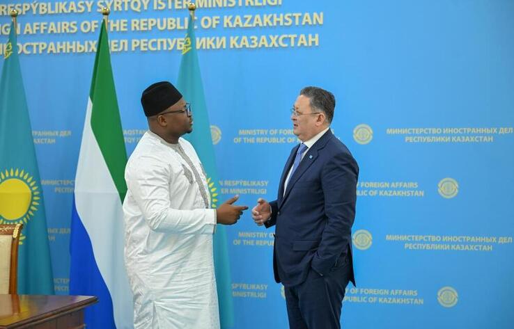 Foreign Minister of Sierra Leone Arrived in Kazakhstan on His First Official Visit