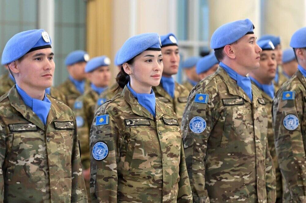 For the first time ever Kazakhstan deployed its independent peacekeeping mission, President