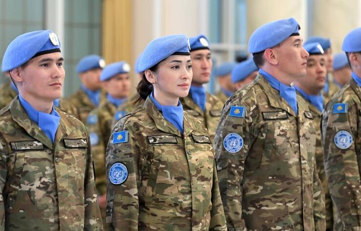 For the first time ever Kazakhstan deployed its independent peacekeeping mission, President