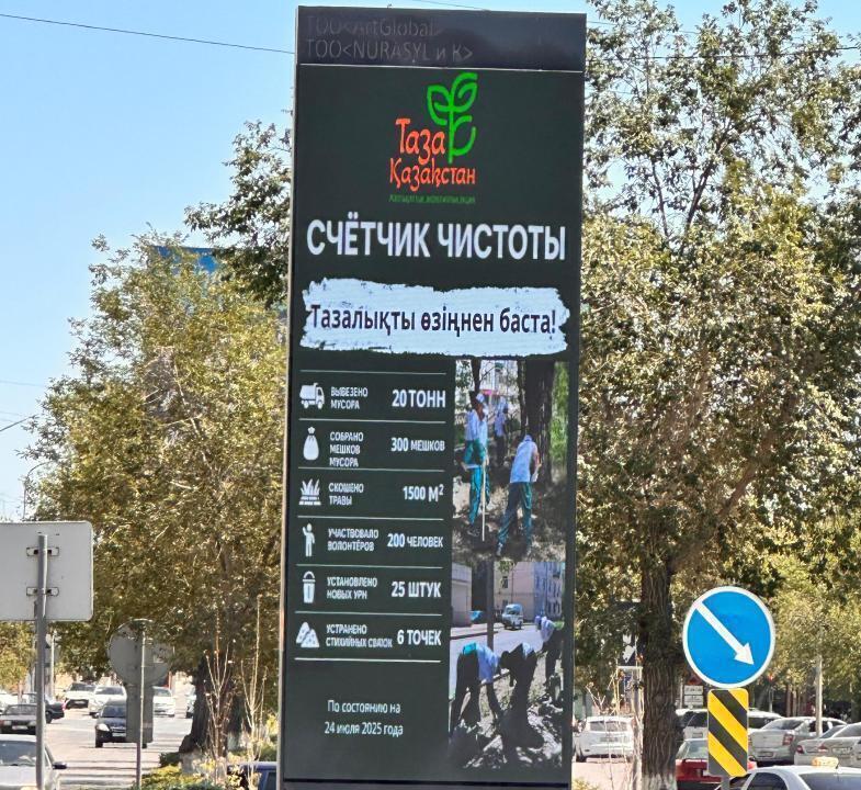 Балқашта 16 тазалық есептегіші орнатылды