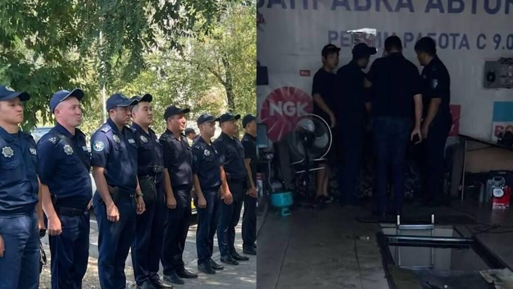 Полиция Алматы усилила контроль на территории торгового центра "Кар Сити"