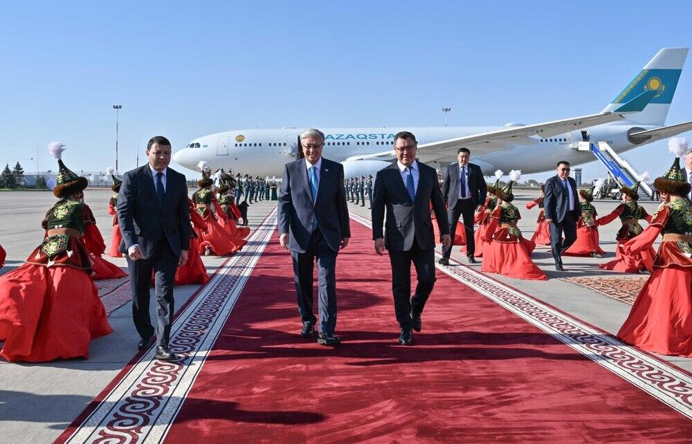 Kassym-Jomart Tokayev lands in Kyrgyzstan for official visit
