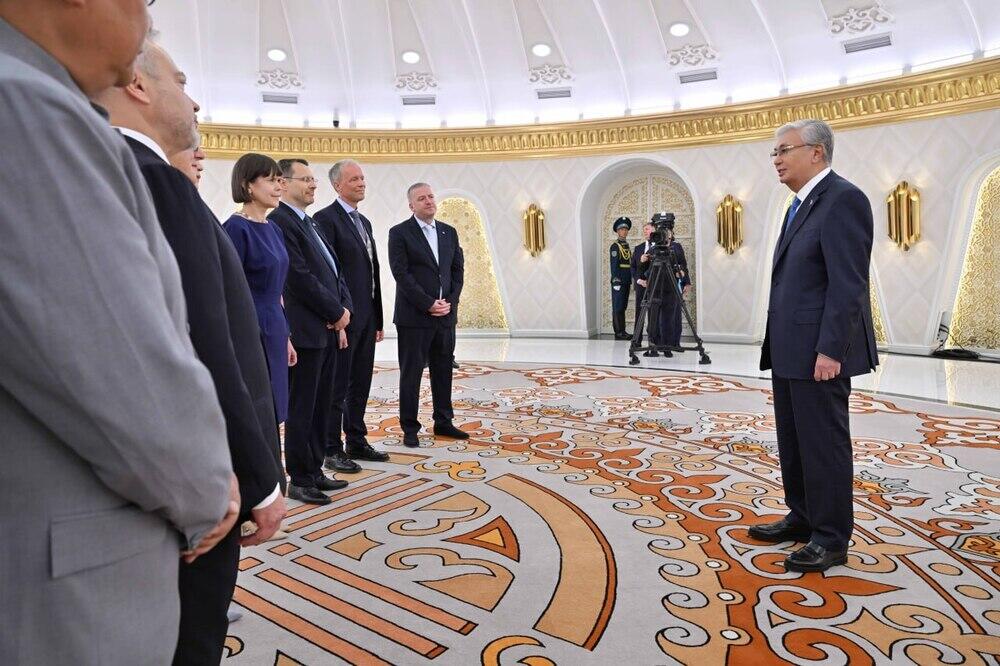 Kassym-Jomart Tokayev receives copies of credence from foreign ambassadors