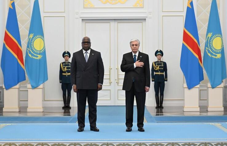 Мемлекет басшысы Қасым-Жомарт Тоқаев пен Конго Демократиялық Республикасының Президенті Феликс Чисекеди келіссөз жүргізді