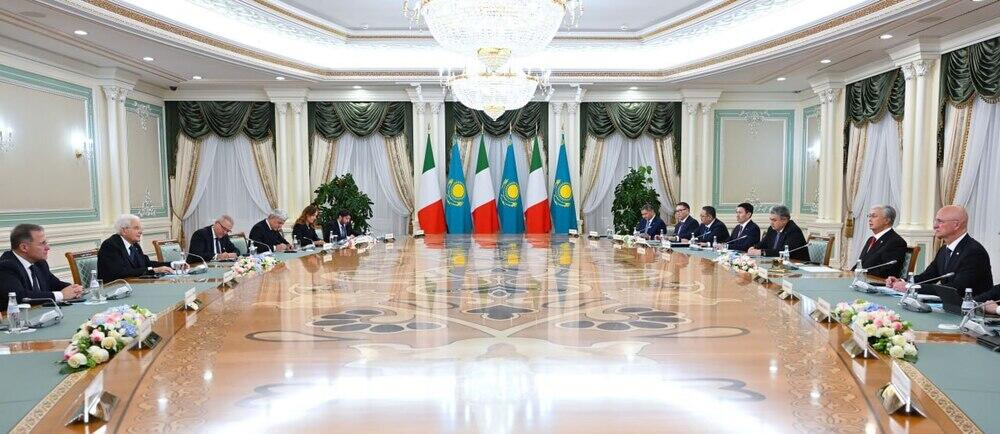Presidents of Kazakhstan and Italy held extended-format talks