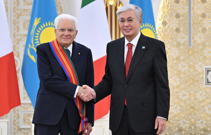 Мемлекет басшысы Италия Президенті Серджо Маттарелланы І дәрежелі "Достық" орденімен марапаттады