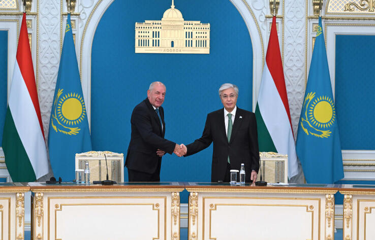 Қасым-Жомарт Тоқаев пен Тамаш Шуйок баспасөз брифингін өткізді