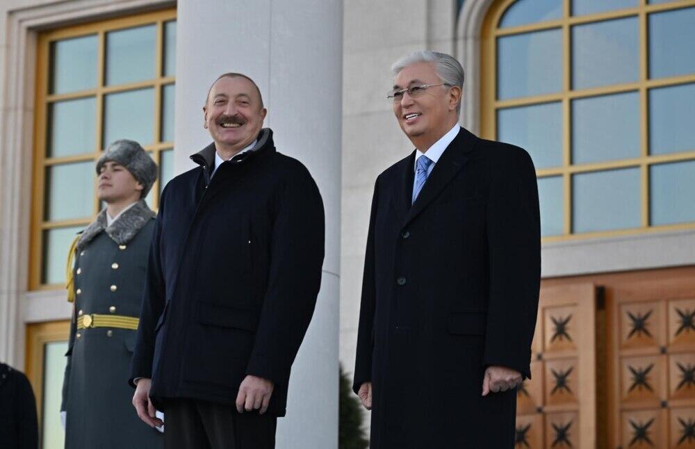 Aliyev arrives in Astana for state visit
