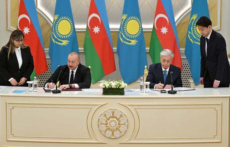 Қазақстан мен Әзербайжан президенттері Жоғары мемлекетаралық кеңестің екінші отырысын өткізді