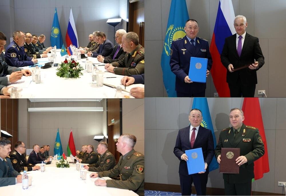 План военного сотрудничества на 2026 год подписали министры обороны Казахстана, России и Беларуси
