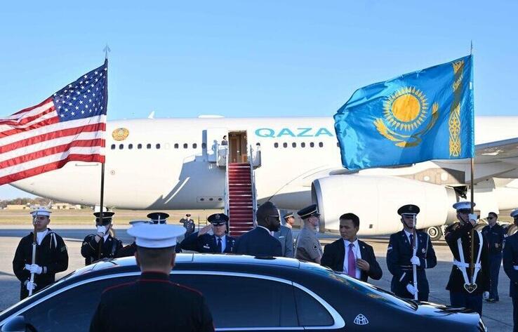 President Tokayev lands in Washington