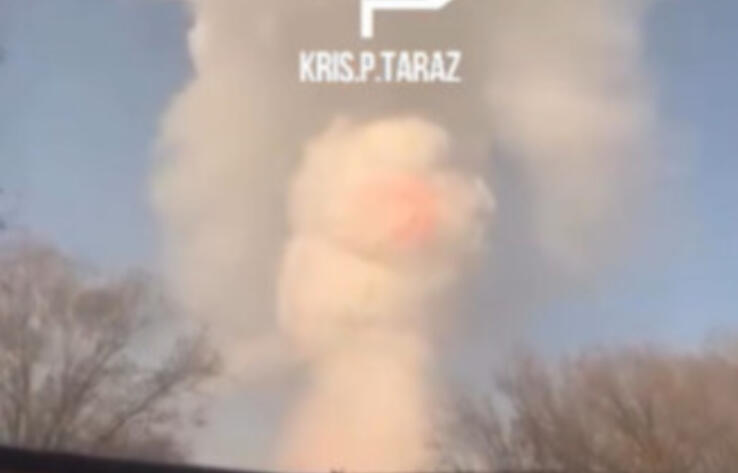 Мощный взрыв произошел на фосфорном заводе в Таразе