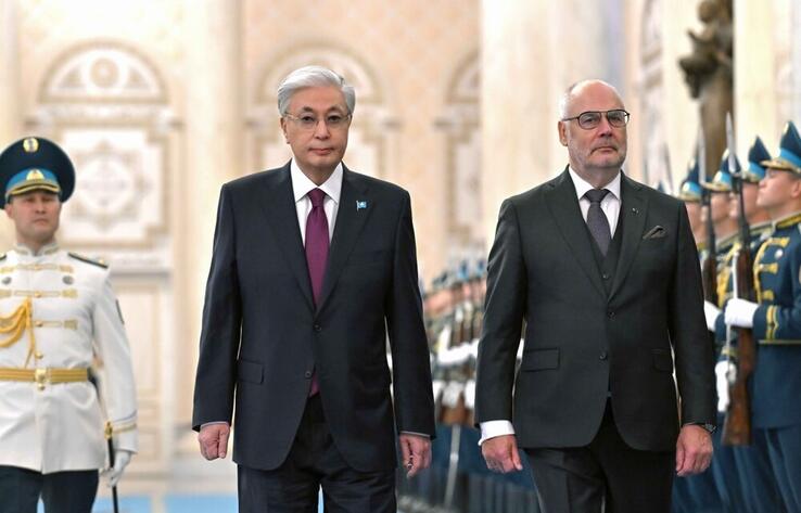 Kazakh President welcomes Estonian President Alar Karis at Akorda