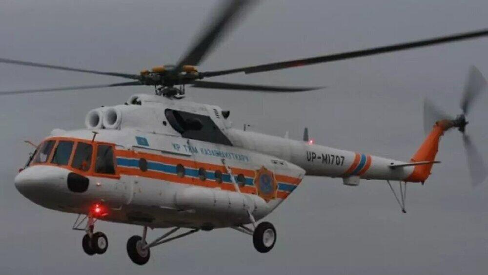 Пожар в Туркестанской области: выжившую девочку доставили в Шымкент на вертолете