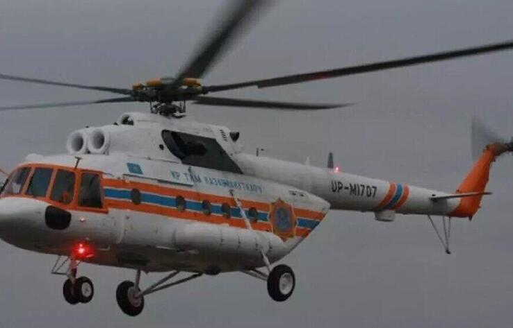 Пожар в Туркестанской области: выжившую девочку доставили в Шымкент на вертолете