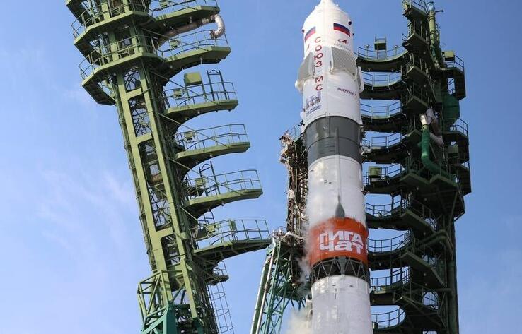 The Soyuz-2.1a rocket with the Soyuz MS-28 spacecraft launched from Baikonur