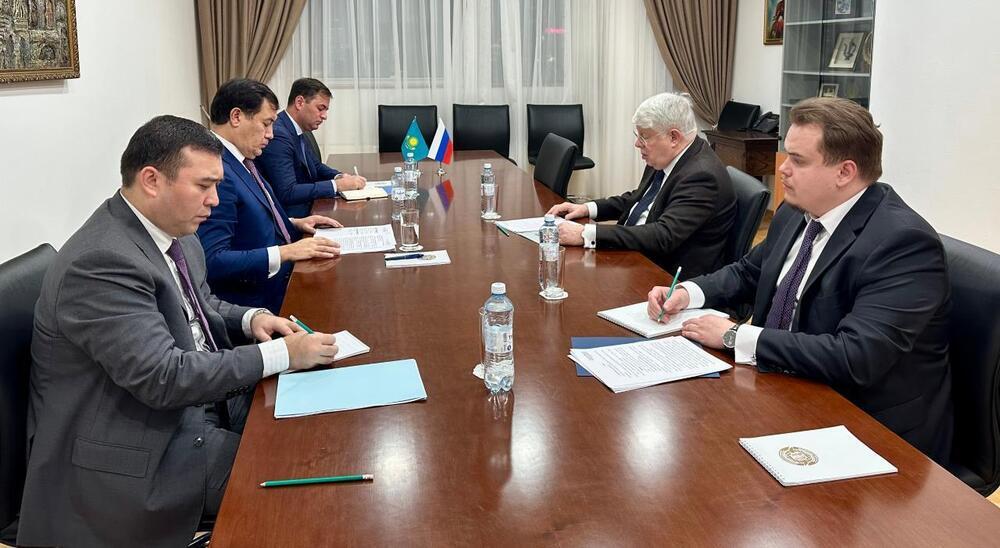 Meeting with Ambassador of Russia was held at the Kazakh Foreign Ministry