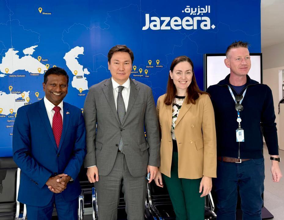 Посол Казахстана в Кувейте провел встречу с гендиректором Jazeera Airways