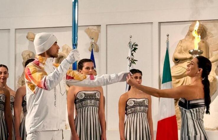Kazakhstan Participated in the Olympic Flame Lighting Ceremony in Ancient Olympia