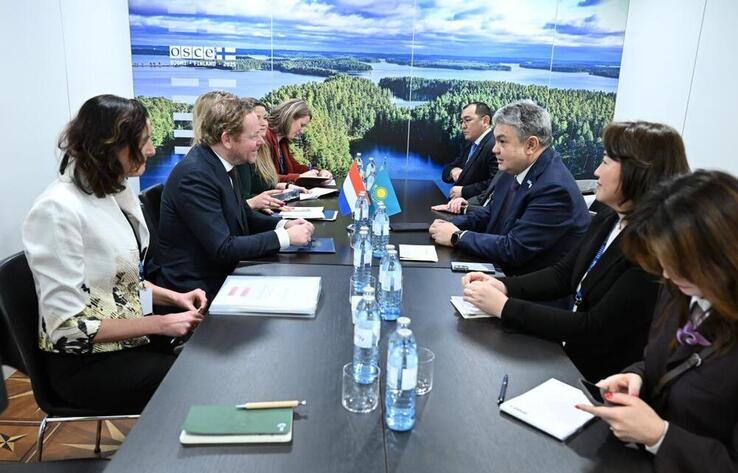 Қазақстан СІМ басшысы ЕҚЫҰ-ға мүше мемлекеттердің сыртқы істер министрлерімен бірқатар екіжақты кездесулер өткізді