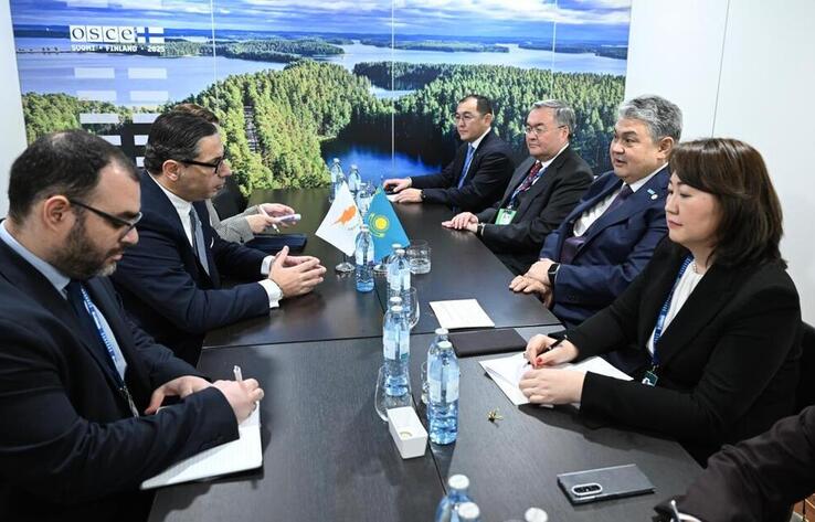 Kazakh Foreign Minister Holds Bilateral Meetings on Margins of OSCE Ministerial Council