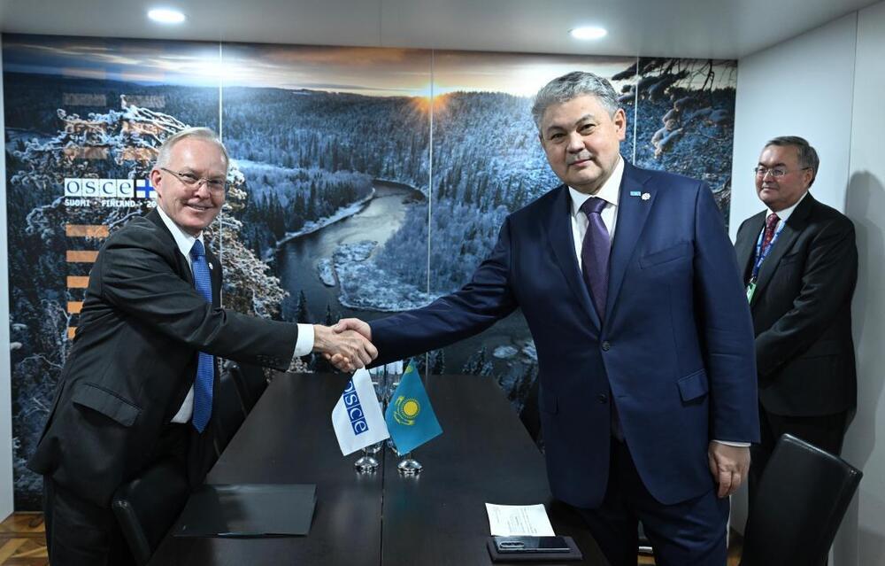 Minister of Foreign Affairs of Kazakhstan Holds Bilateral Meetings with OSCE Leadership