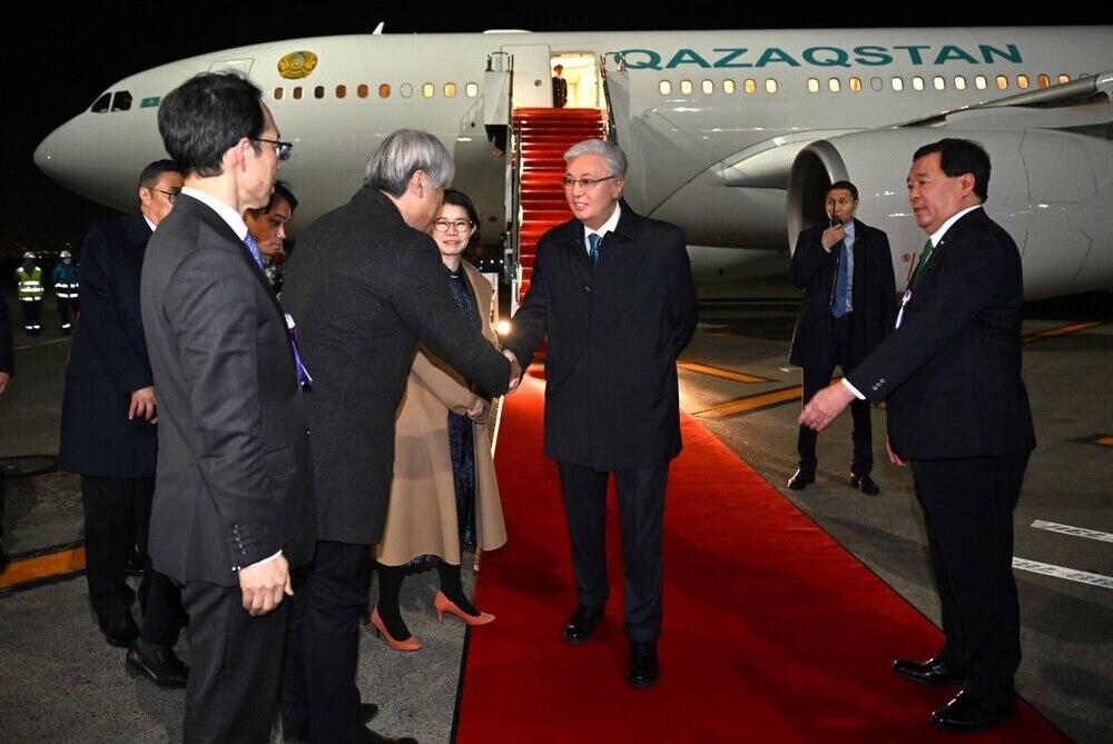 President of Kazakhstan arrives in Japan for official visit