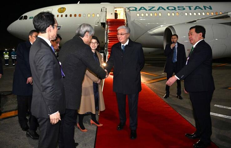 President of Kazakhstan arrives in Japan for official visit