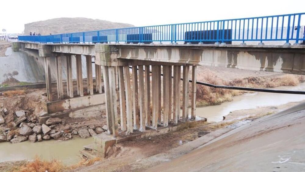 Мост обрушился в Туркестанской области