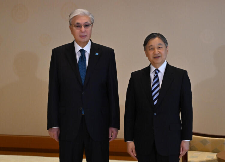 President of Kazakhstan Holds Meeting with Emperor Naruhito of Japan