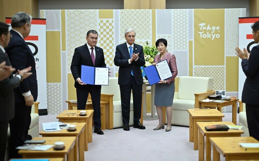 Подписан меморандум о взаимопонимании между столицами Казахстана и Японии