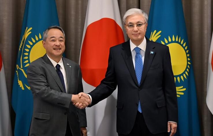 Мемлекет басшысы Sumitomo компаниясының президенті Шинго Уэноны қабылдады 